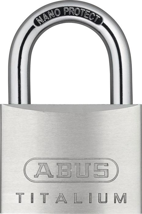 Cadenas cylindrique ABUS 64TI/60 - Titalium - Corps 60 mm - Fermeture différente_0