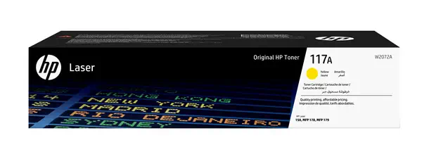 Cartouche de toner laser authentique HP 117A, jaune_0
