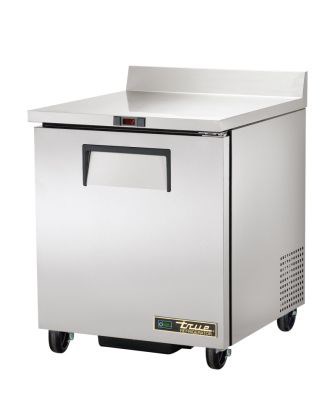 COMPTOIR POSITIF AVEC DOSSERET INOX 184 L 1 PORTE TWT-27-HC