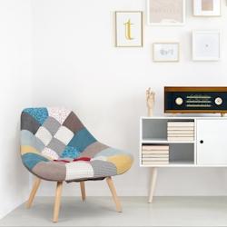 Fauteuil Danios Tissu Jaune - multicolore 3327480055304_0