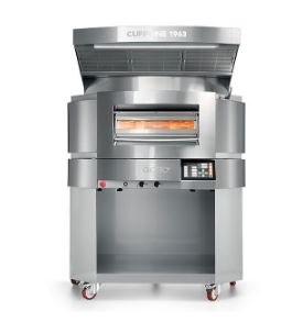 Four à pizza avec sole rotative, construction en acier inox - cuppone giotto_0