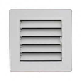 Grille de ventilation PVC sortie d'air à volets mobiles - encastrable ou en applique - FIRST-PLAST_0