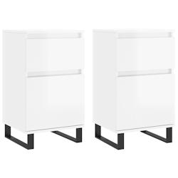 Helloshop26 - Buffet bahut commode armoire meuble de rangement organisateur cuisine salle de séjour salons lot de 2 brillant 40 x 35 02_0036702 - 300_0