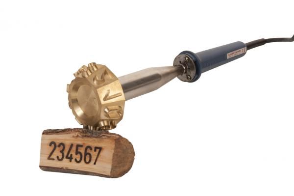 Kausistar 438 - fer à marquer électrique - BVG - 1,400 kg - 400W - 550°C - couronne 10 chiffres_0
