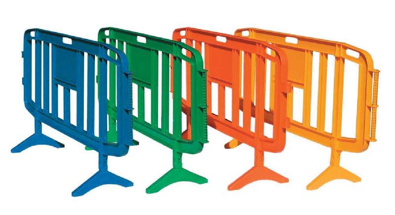 Lot de 5 barrières de sécurité - Polypro 1.26m - 100% résine plastique recyclable - Disponible en 6 coloris_0
