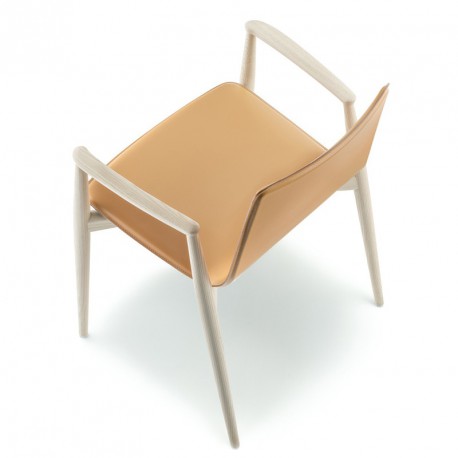 Malmö 397 - chaise cuir avec accoudoirs - pedrali_0