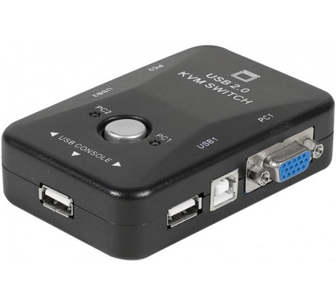 Mini KVM switch VGA/USB 2 ports - Résolution 1920x1440 - Commutation par bouton poussoir_0