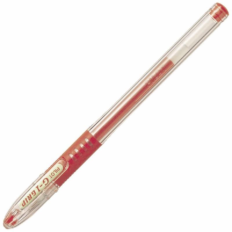 PILOT G1 05 GRIP GEL ENCRE BILLE STYLO EXTRA FINE POINTE 0,5 MM ROUGE (PRIX À L'UNITÉ)