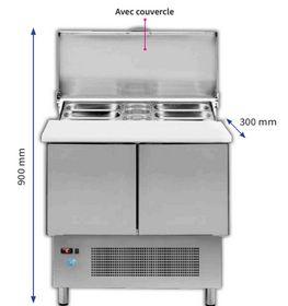 Saladette froid ventilé 2 portes - sa 2p cc v_0