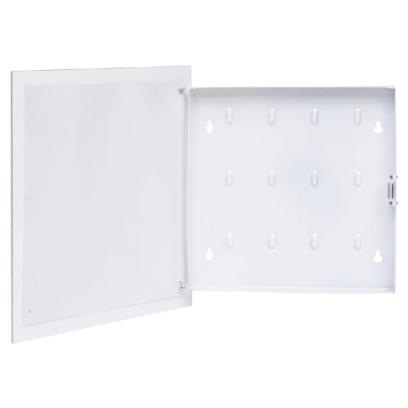 Vidaxl boîte à clés avec panneau magnétique blanc 35x35x5,5 cm 322776_0