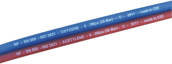 167965 - Tuyau de gaz Tricoflex 20 m - norme ISO 3821 - pour soudage oxy-acétylène_0