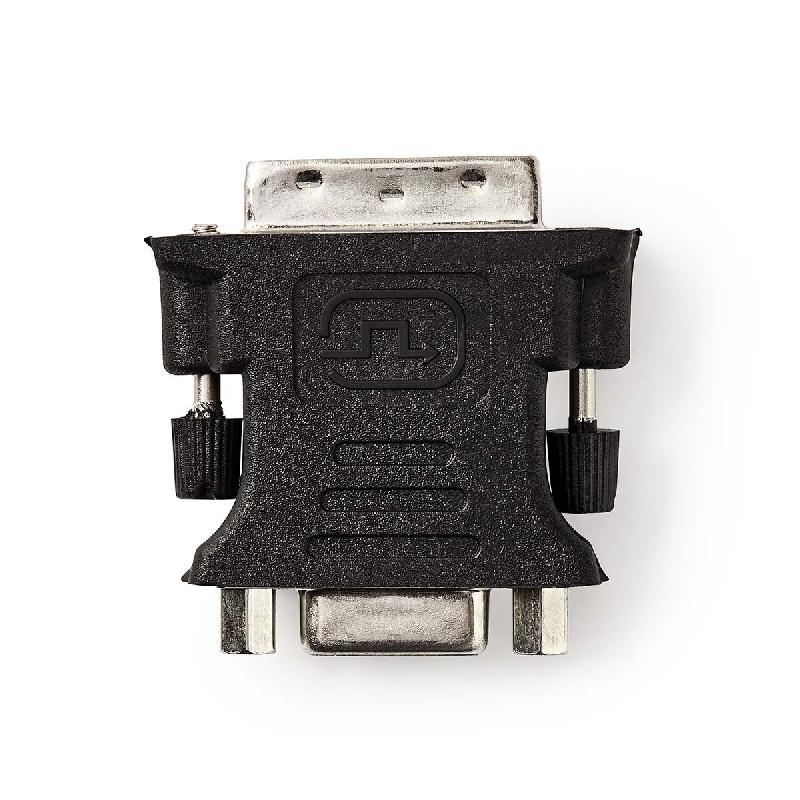 Adaptateur Dvi Vers Vga  Dvi-i Mâle à 24 + 5 Broches - Vga Femelle  Noir Usage Non Intensif Nedis - 3665476687703_0