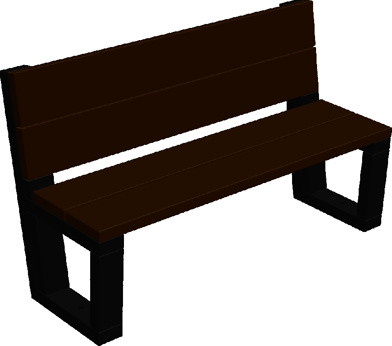 Banc Eko 3 places - Espace Renard fabricant et installateur - Plastique recyclé garanti 30 ans, bois traité ou non traité - Réf : EK05.3_0