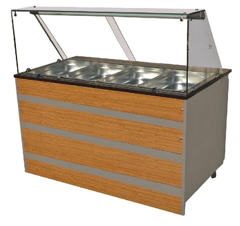 Buffet GN 4/1 chaud - 7077.0120 - Éclairage LED, plage de température +30 °C à +90 °C_0