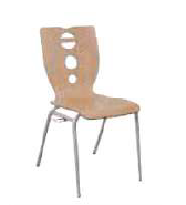 Chaise coque bois  4 pieds  ø 20 accrochable fidgy t6_0