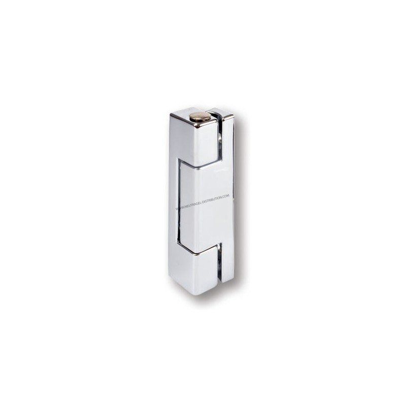 Charnière 401 chromée satinée - Référence PPC401CM - Pour chambre froide, portes pivotantes et isothermes_0
