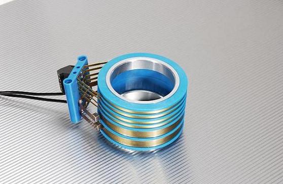 Collecteur tournant électrique à axe creux SM070 - diamètre intérieur 50 mm - 24 pistes 3A / 12 pistes 16A_0