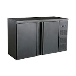 CombiSteel Arrière Bar Réfrigéré 350 L   Portes Pleines - noir 7450.0315_0