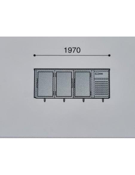 Desserte réfrigérée ACTIF positive 3 portes GN 1/ - Référence : TC3EDS_0