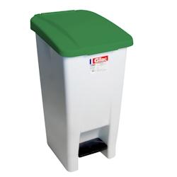 GILAC Poubelle à pédale économique 60 L, 80 L, 120 L - avec roues - 5 couleurs - 60 L - Vert G618011 - vert 3573678699557_0