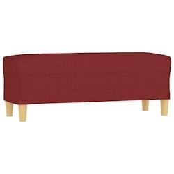 Helloshop26 - Banc banquette rouge bordeau x 100 x 35 x 41 cm tissu 02_0010523 - 3000579447760_0