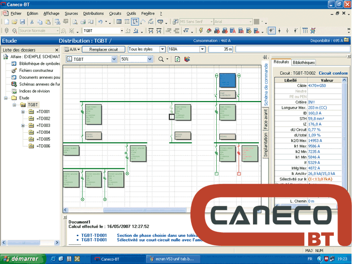 Caneco bt : logiciel de conception automatisée d'installations électriques bt_0