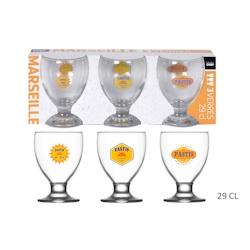 Lot de 16 Verres à Pastis Marseille x3 Maitre Chef - VERRMA051_16_0