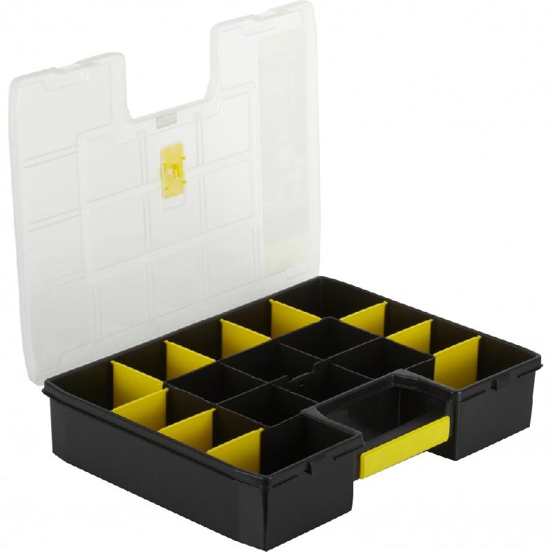 Malette plastique STANLEY - Organiseur Sortmaster 1-94-745 avec 15 compartiments modulables - 43.1 x 9 x 33 cm_0