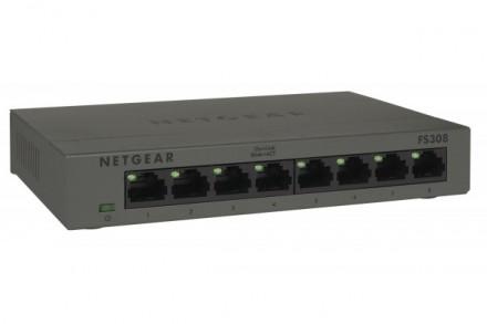 NETGEAR FS308 - Switch 8 ports 10/100 Mbps - Boîtier métal compact et silencieux_0