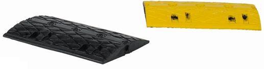Kit ralentisseur - Modules rectangulaires jaune et noir avec boulons de fixation_0