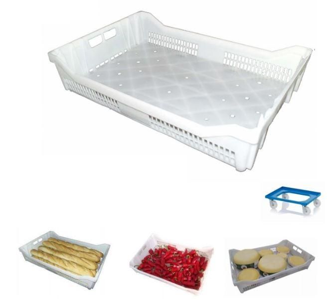 Plateau ajouré emboitable gerbable - 60 x 40 cm - hauteur 12 cm_0