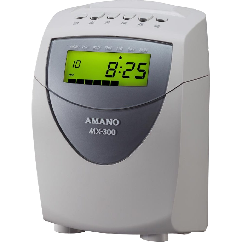 Pointeuse autonome MX-300 - Calculateur d'heures sur fiches cartonnées - Capacité 50 personnes_0