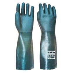 Portwest - Gants en PVC double trempage avec paume finition sablée 45cm Vert Taille 10 - 5036146011094_0