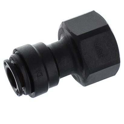 RACCORD FEMELLE FILETAGE 3/8 POUCE - TUBE 8 MM