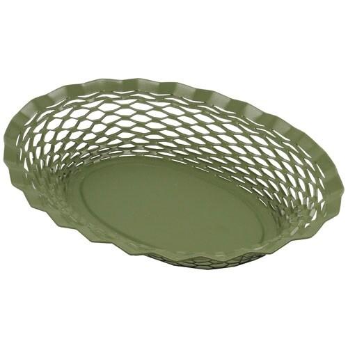 Roger Orfèvre Corbeille à pain kaki 25x18 cm -  Vert Ovale Acier Inoxydable (inox  Roger Orfevre 25.00x18.00 cm - vert 035-1238013_0