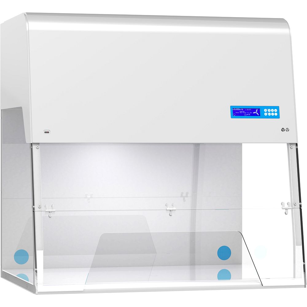 Sorbonne à recirculation livrée montée avec système d'échantillonnage de l'air filtré et panneau de contrôle LCD_0