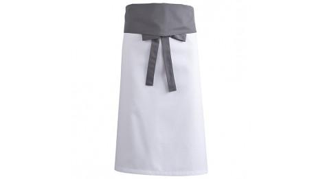 Tablier de cuisine Ethan Molinel - Blanc/Gris ou Blanc/Noir - Ergonomique et résistant_0