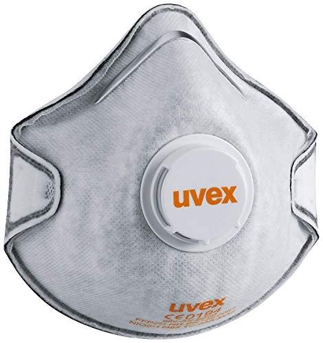 UVEX Silv-Air Classic 2220 FFP2VC - Lot de 15 masques de protection respiratoire avec valve et filtre à charbon actif_0