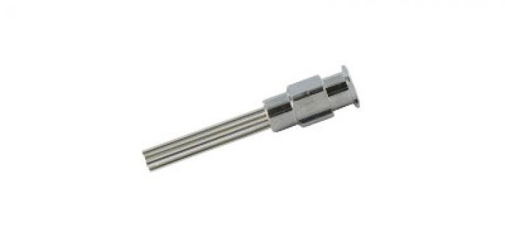 Aiguille de dosage sorties multiples - diamètre 0,60mm - capillaire 4 - taille 20 - longueur 20 mm - capillaire en inox_0