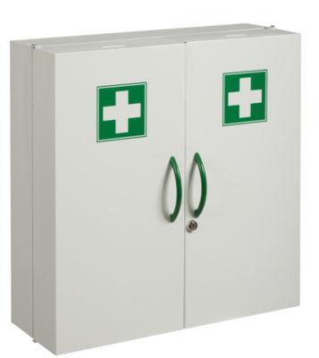 Armoire à pharmacie clinix - 2 portes - blanc signalisation 9016_0
