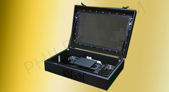 Armoire ou caisson de protection contre le vol et le vandalisme pour vos écrans LCD - Taille 43 pouces - Série PHIL_1