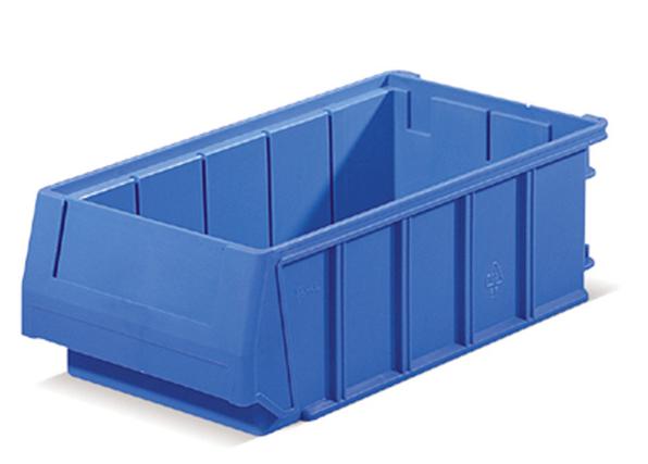 Bac tiroir plastique Multibox bleu - 160 x 300 mm - cloisonnable avec porte-étiquette_0