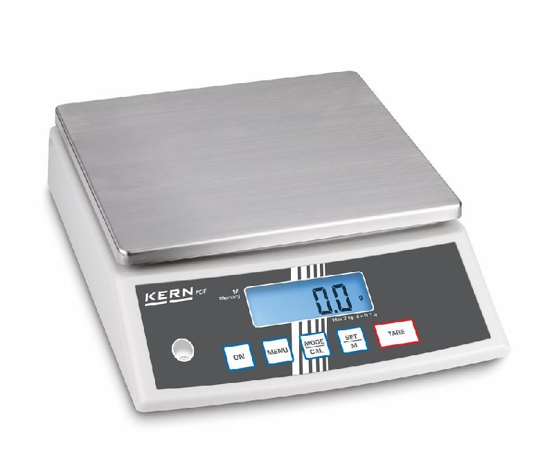 Balance de table en acier inox, charge utile maximum 30 kg, lecture 1 g - FCF30K3_0