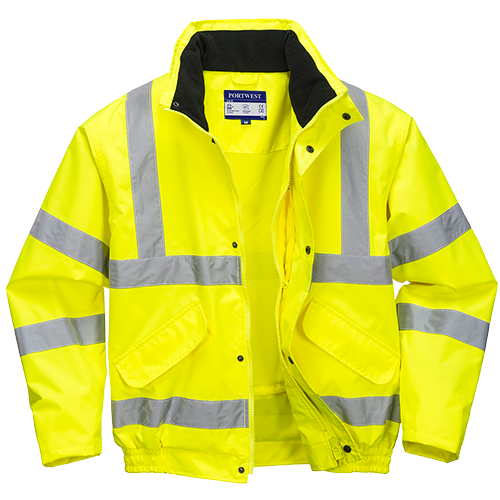 Blouson respirant jaune hi-vis RT62 XXL - Doublure mesh, imperméable, bandes réfléchissantes, capuche amovible_0