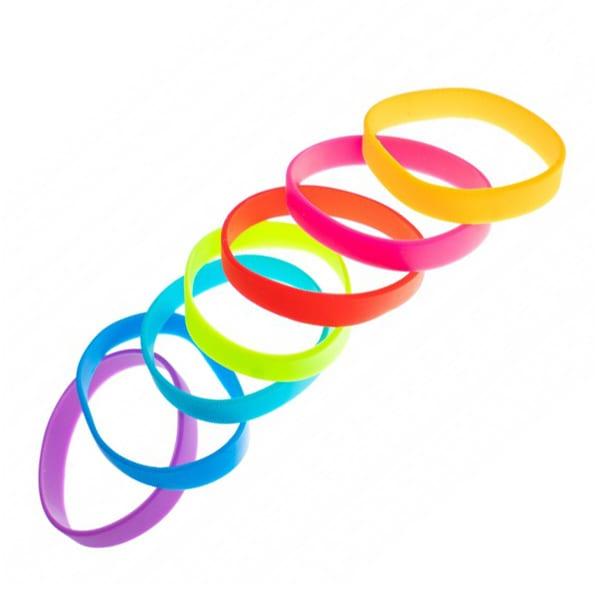 Bracelet silicone enfant - résistant à l'eau, réutilisable, coloris variés - idéal pour événements et souvenirs_0