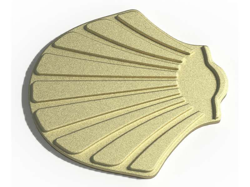 Clou de voirie Merelle - Urban'nt - largeur 100mm - CL60-M en bronze avec relief 1,5 mm_0
