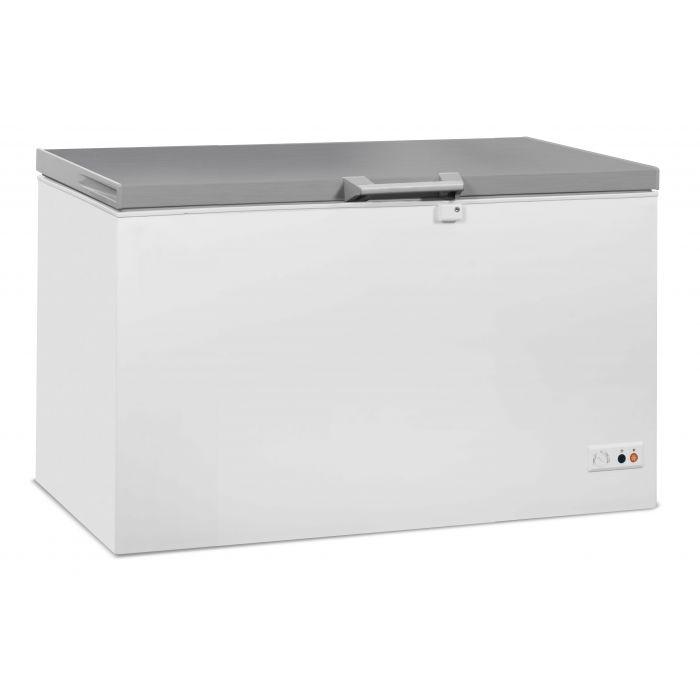 Congélateur bahut professionnel avec couvercle inox tropicalisé négatif 407 l - 7151.1110_0