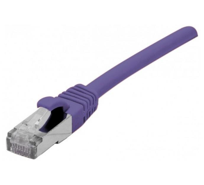 Cordon RJ45 catégorie 6 F/UTP LS0H Snagless Violet - 0,3 m - Blindage aluminium et garantie 20 ans_0