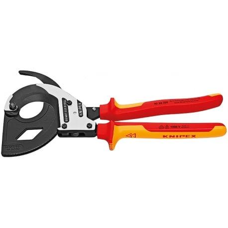 Coupe-câbles isolés (principe cliquet, 3 réglages) ouverture 320 mm Knipex | 95 36 320_0