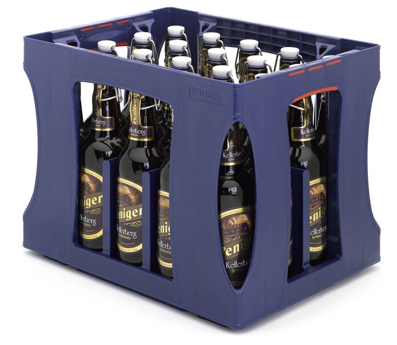 F13 - caisse à bouteilles - AUER Packaging GmbH - 20 bouteilles 0,5L - dimensions ext. 40x30x30 cm - noir RAL 9017_0